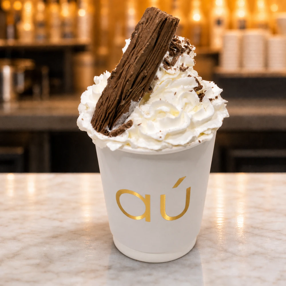 Hot Chocolate with Cream / شوكولاتة ساخنة بالكريمة